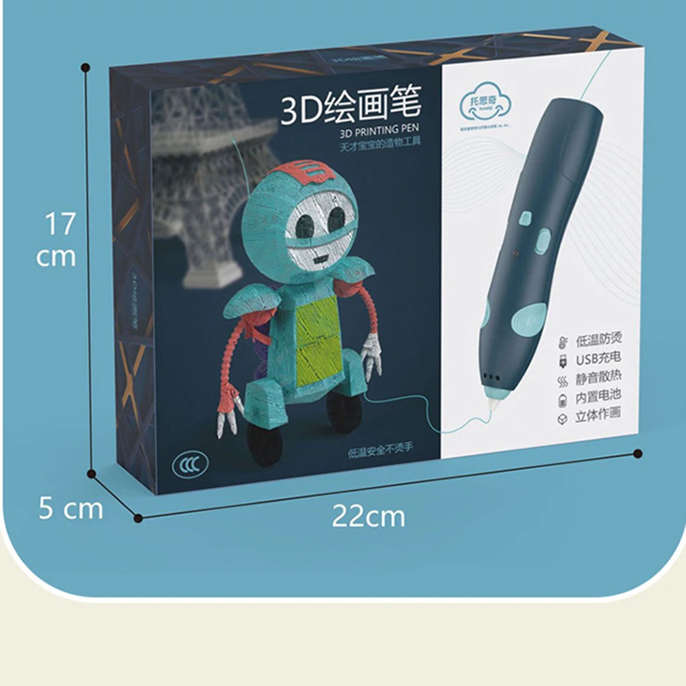 

3D Printer Pen Set Low Temperature Creative DIY Drawing Printing Pens Toy Children's DIY Three-Dimensional Painting Pen