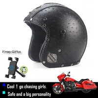 capacete de moto bike helmets open face vintage motorcycle equipment motocross helmet for men and woman