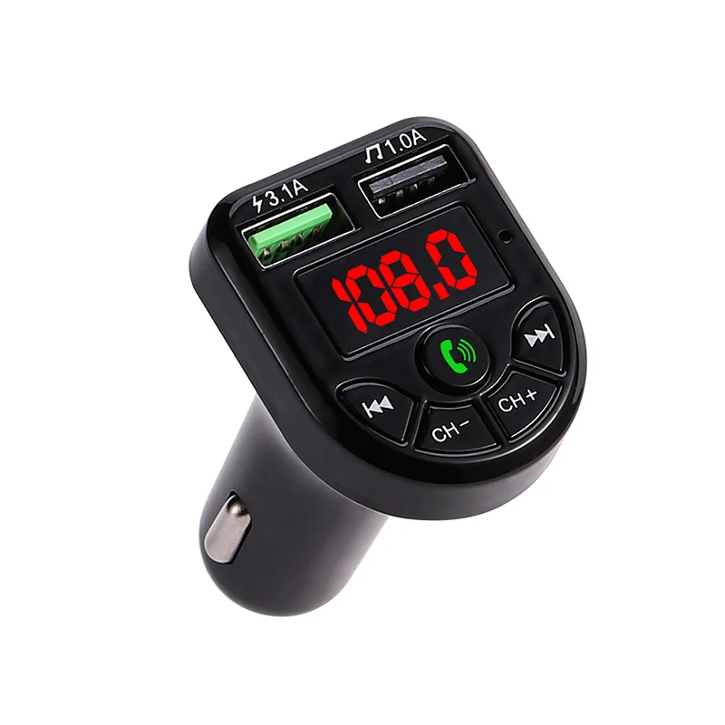 Новый Bluetooth 5 0 FM передатчик автомобильный комплект MP3 модулятор плеер