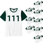 Одежда для игр кальмар, футболка 456 067, футболка для мужчин и женщин, спортивная одежда, игра кальмар, повседневный свободный костюм для пары, костюм для подруг