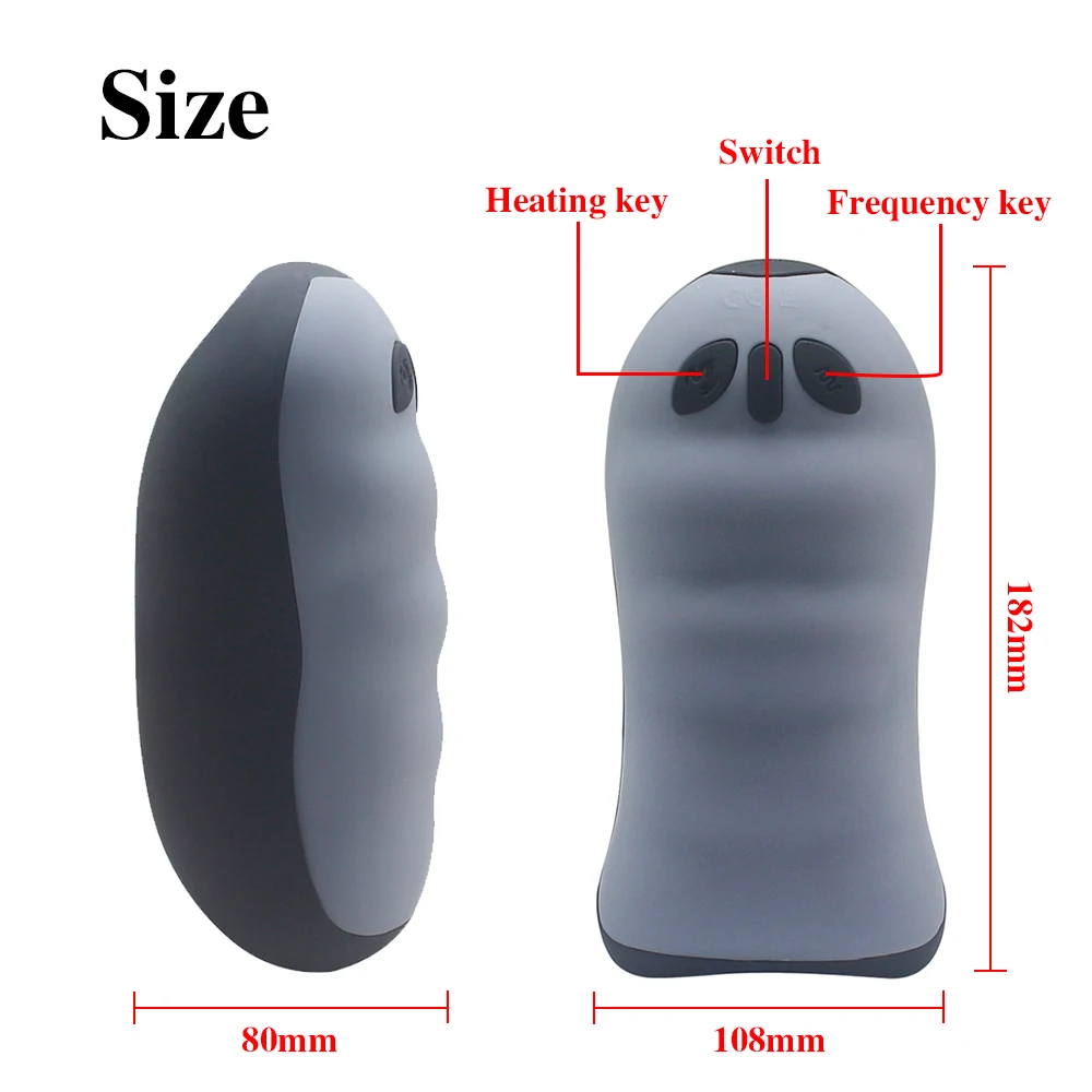 10 Частотный мастурбатор чашка для мужчин интеллектуальное нагревание