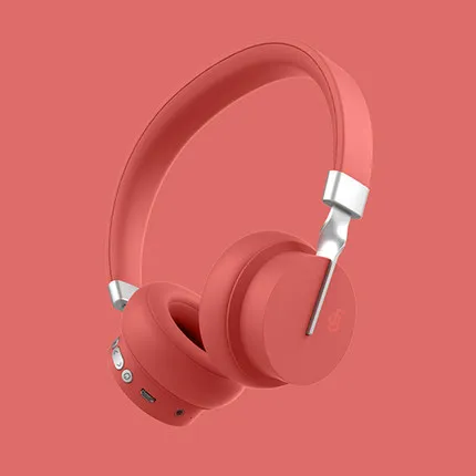 Красочные беспроводной наушники P3 супер бас спорт стерео Поддержка TF FM HIFI bluetooth игровая гарнитура с микрофоном для девочки подарок - Цвет: RED