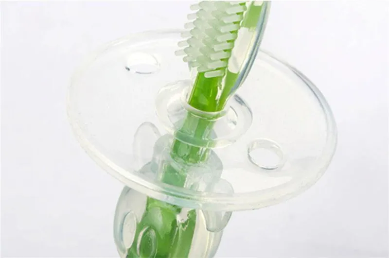 1 шт Детские Мягкие силиконовые учебная зубная щетка детские для малышей Уход за