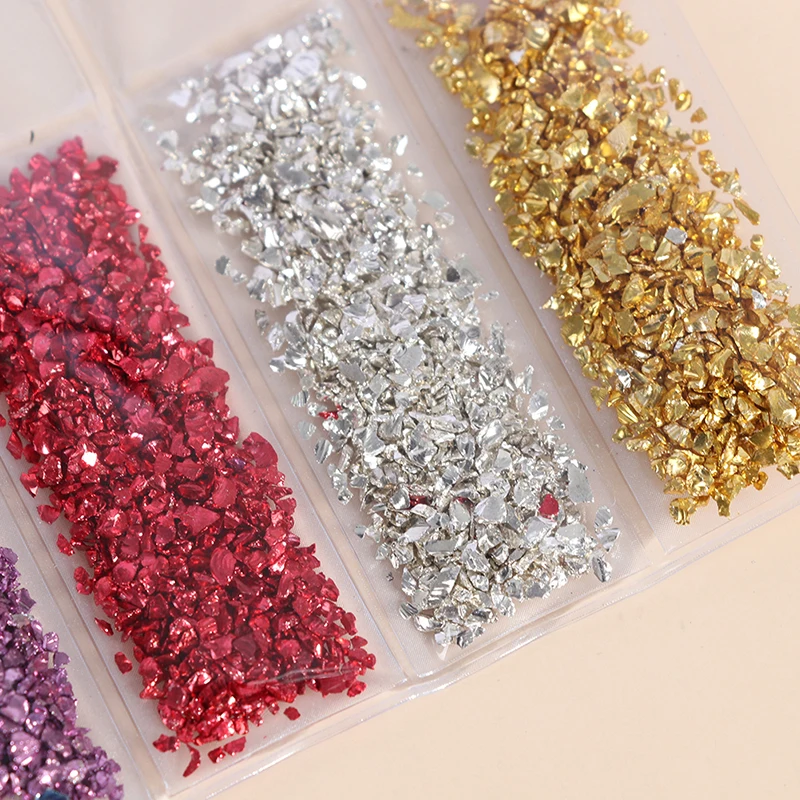 Сделай Сам ремесла дизайн ногтей декорации сломанные стеклянные камни