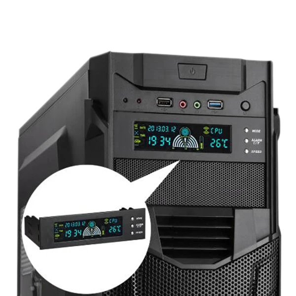 

Fan Governor CD Drive Computer Case Governor Desktop Temperature Controller PC Temperature Display
