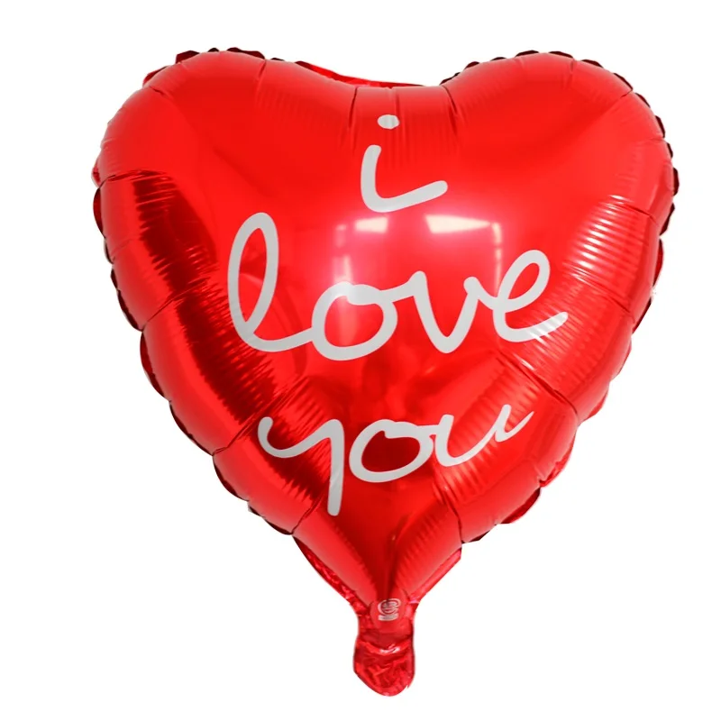 10 шт. подарок на день Святого Валентина декор 18 дюймов сердце фольги шар святого