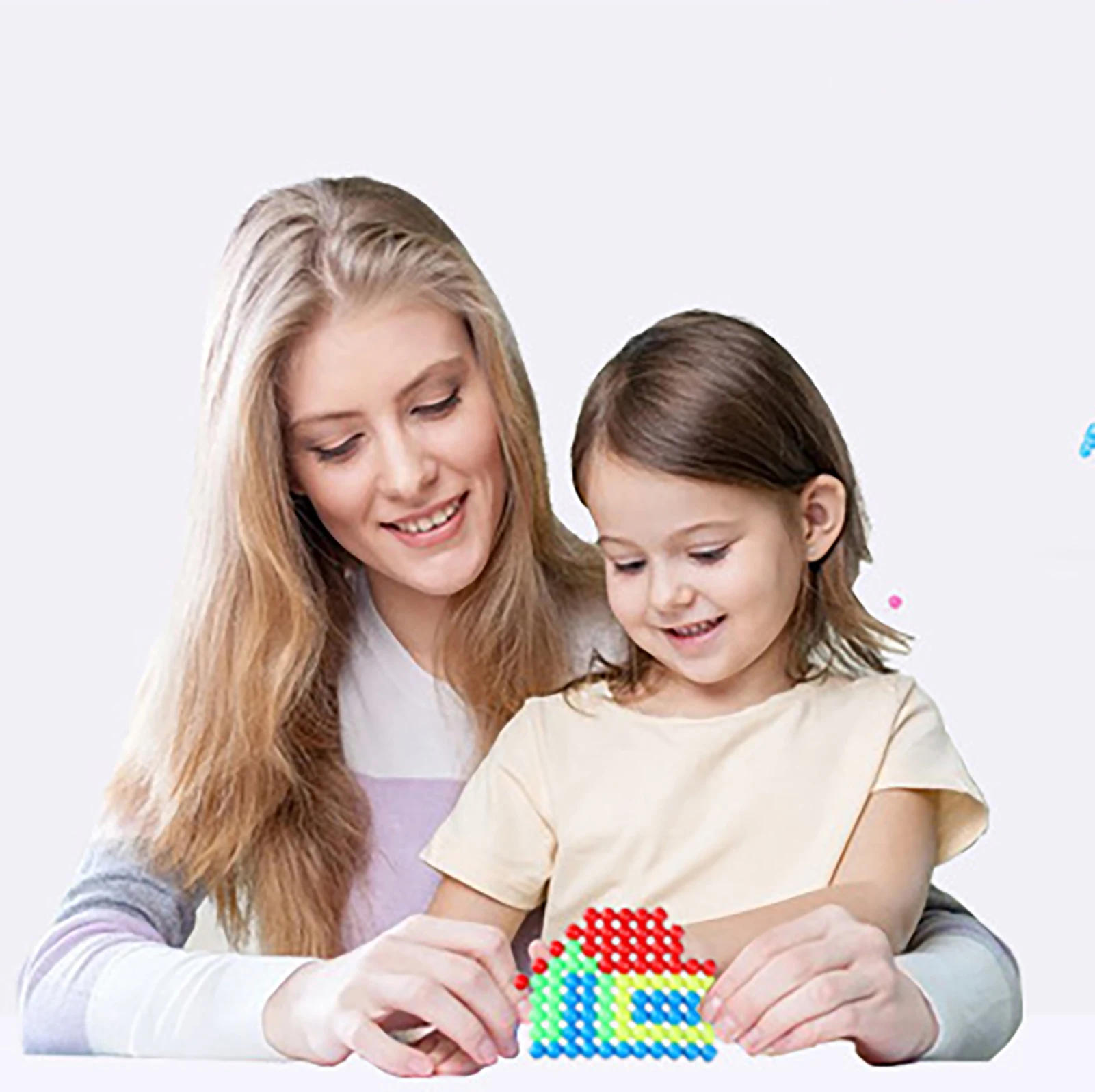 

2100 Pieces/set Of 5mm Water Drop Spray Aqua Magic Beads Educational 3D Beads Puzzle Children's Accessories Toys Kid Toy