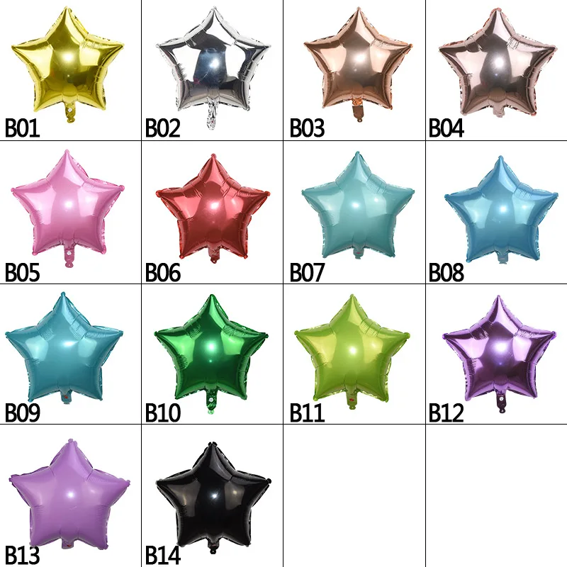 5 шт. золотой серебряный шар с фольгой в виде звезды украшение для детского душа