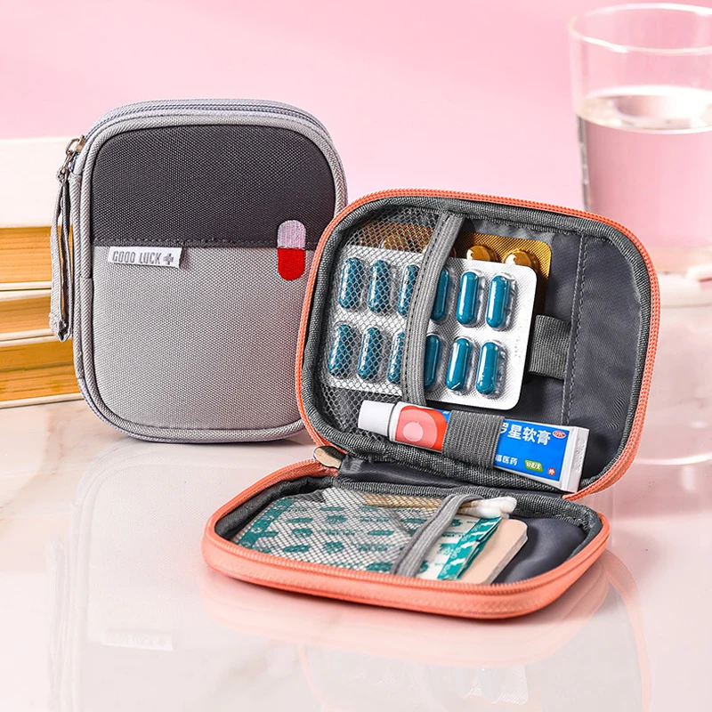 

Outdoor Medical Bag,Travel Storage Bag For Medicines,Empty First Aid Bag,Household Organizer For Tablets,Portable Car Pill Bag