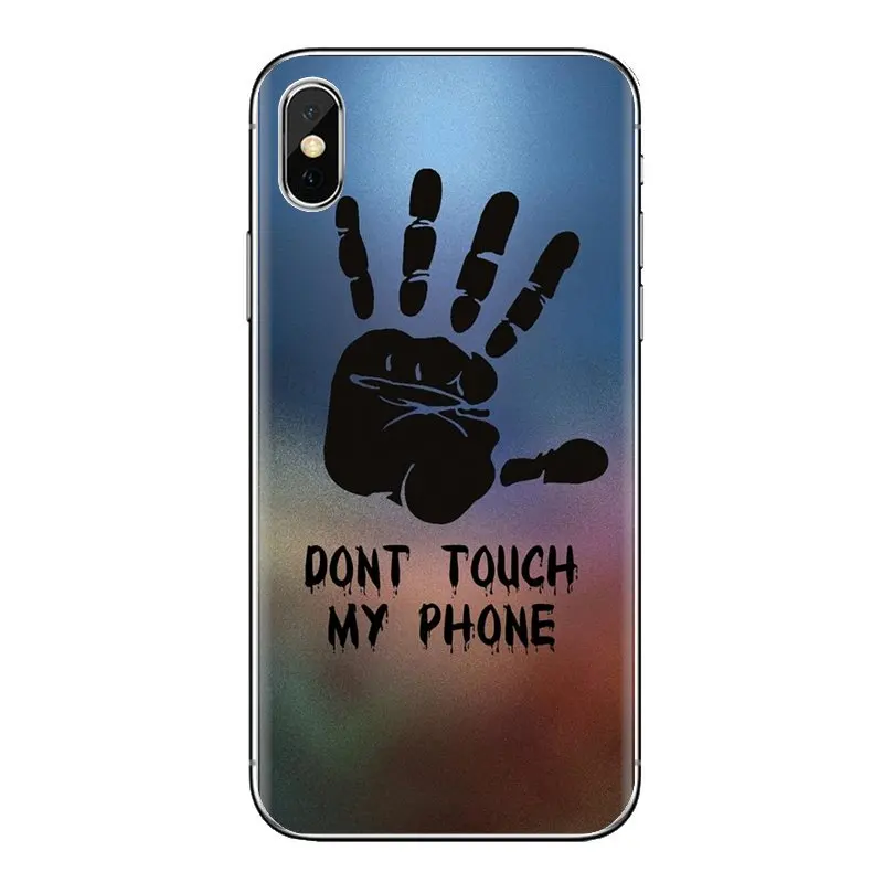 Don't touch my phone Soft Transparent Shell Covers For Xiaomi Mi4 Mi5 Mi5S Mi6 Mi A1 A2 5X 6X 8 9 Lite SE Pro Max Mix 2 3 2S |
