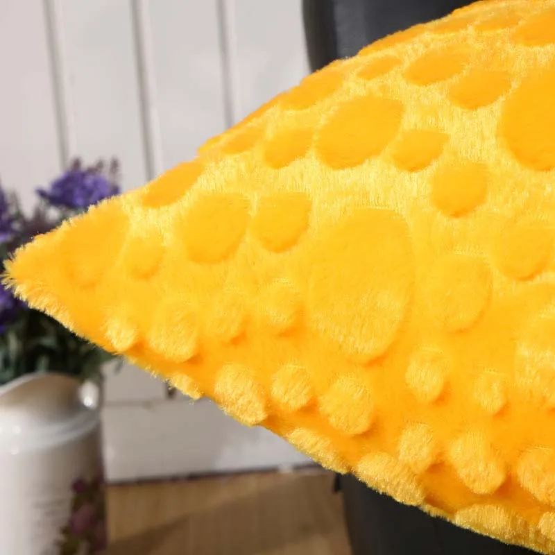 

New Short plush cushion without core pillow pure pigment color cushion cover 43*43cm