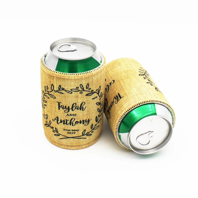 150 штук Индивидуальный Дизайн Печать неопреновые короткие держатели с