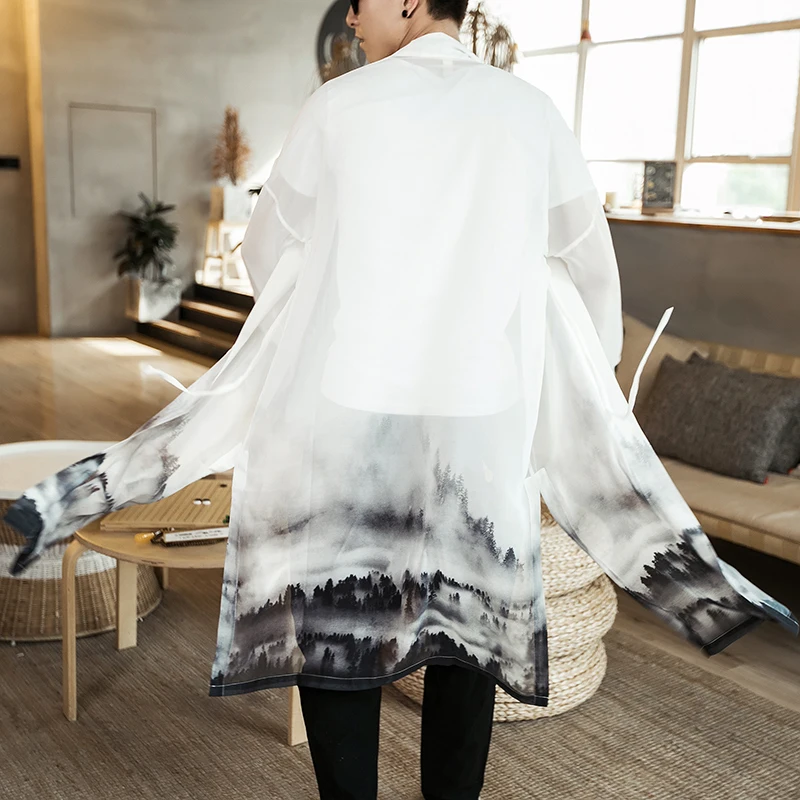 Модное Свободное длинное кимоно-платок ветровка верхняя одежда лето 2020