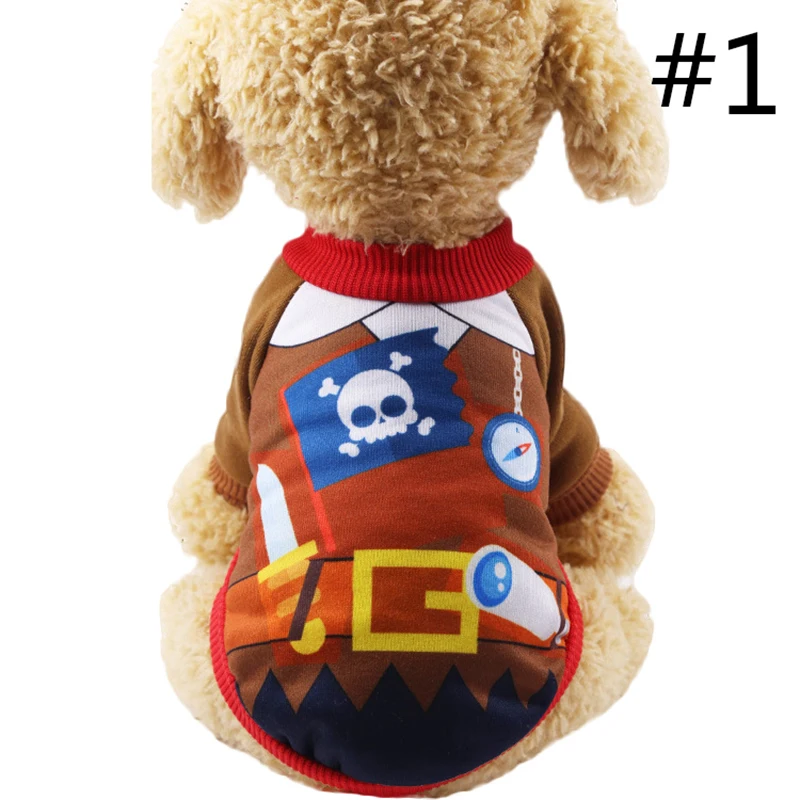 NewHalloween/футболка с Тыквой и кошкой для собак жилетка одежда героями мультфильмов