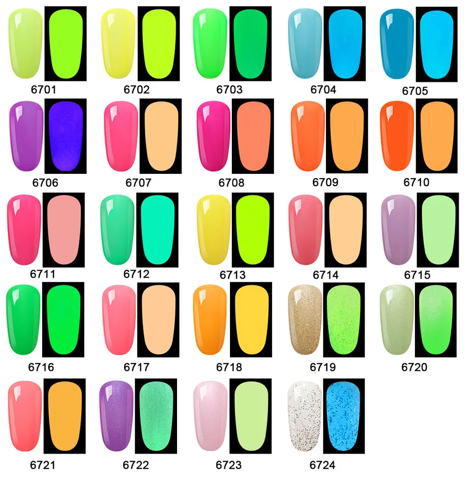 

Elite99 10ml Luminous Nail Art Gel Varnish Glow In the Dark UV LED Gel Polish Soak Off Long-lasting Primer For Nails Gel Lacquer