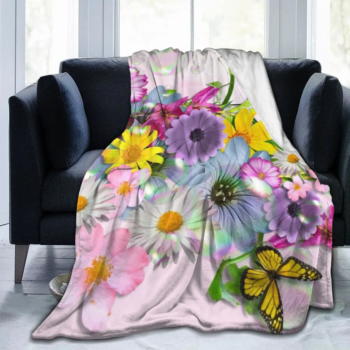 

Симпатичное 3D цветочное оформление, простыня, мягкое одеяло, покрывало для кровати, домашний текстиль, декоративное одеяло