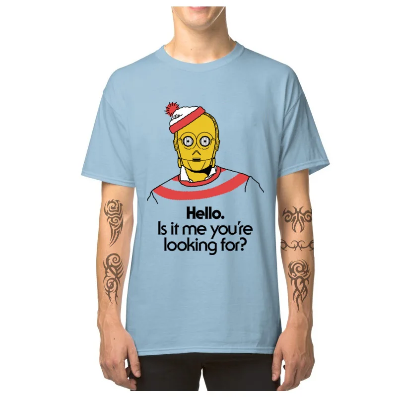 Hello Tees Звездные войны футболка для мужчин Забавный дизайн рождественский подарок