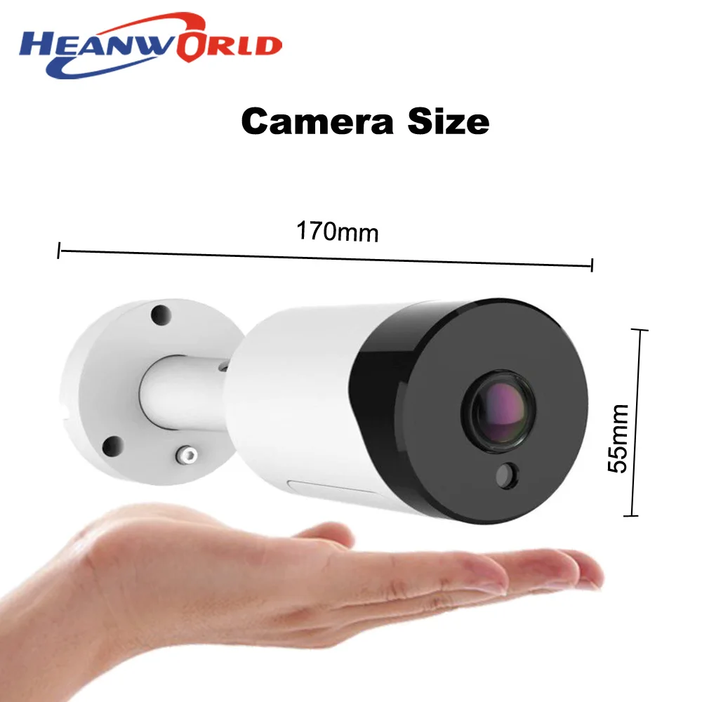 Heanworld HD 180 градусов панорамный рыбий глаз PoE IP камера 3.0MP уличная