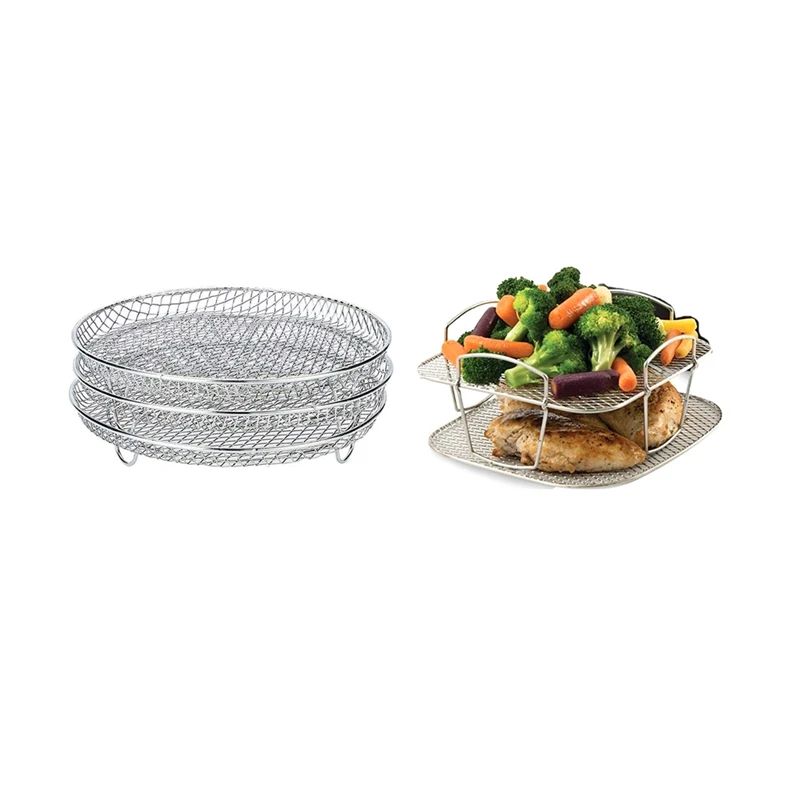 

Stackable Dehydrator Rack,For Ninja Foodi Pressure Cooker Oven&Air Fryer 6.5&8 Qt,Air Fryer Accessories