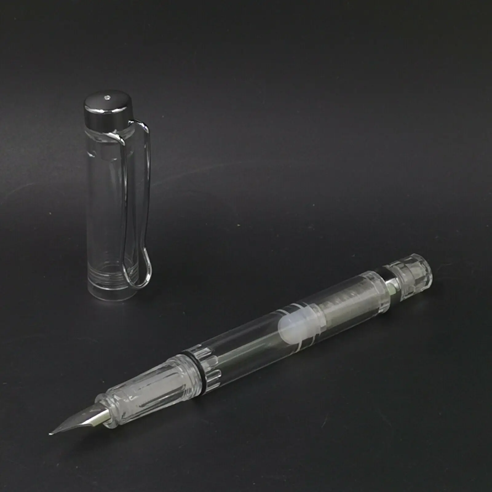 6 шт. ручка с чернилами Piston Wing Sung 3009 прозрачные чернильные ручки M mot Nib