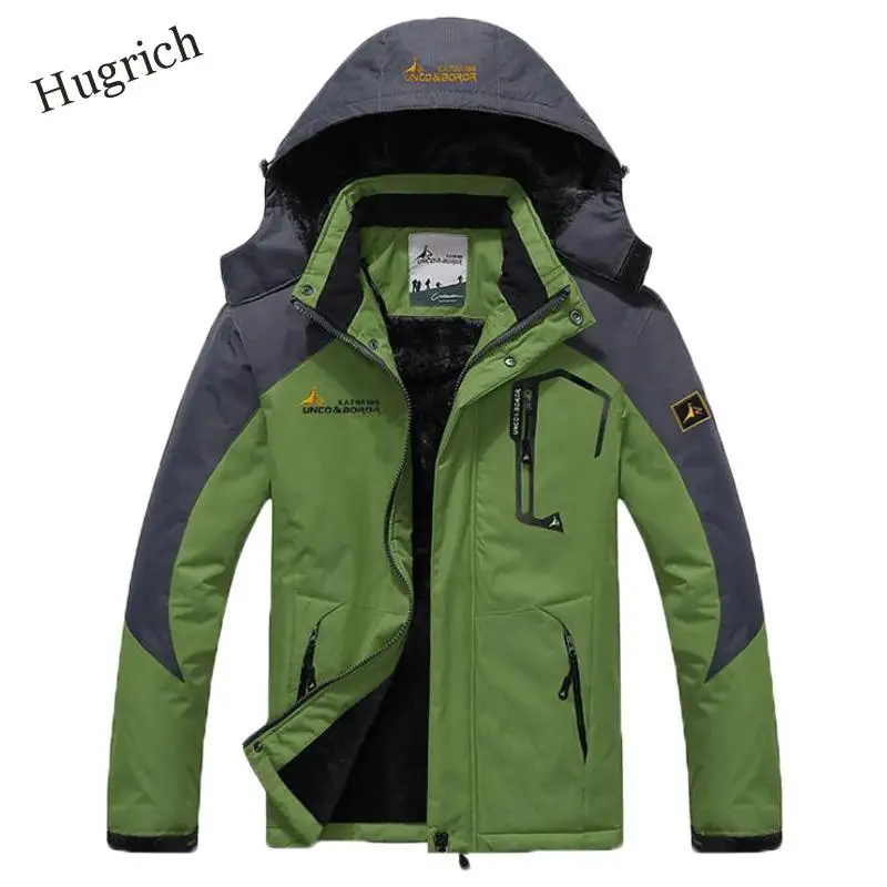 Толстая теплая ветрозащитная Меховая куртка Мужская военная форма с капюшоном