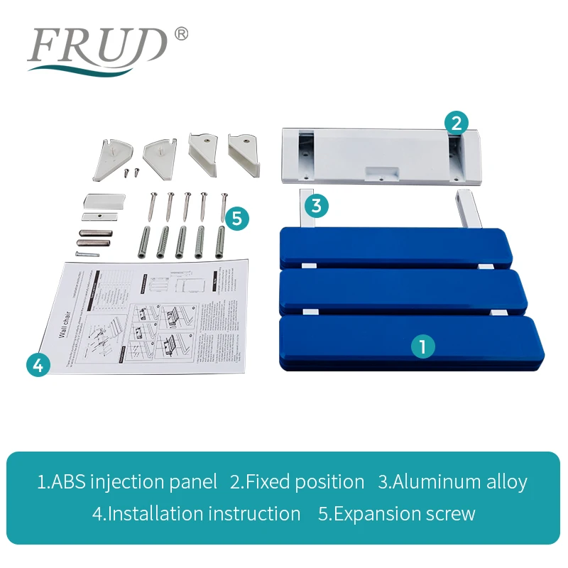 Настенные сиденья для душа FRUD складной стул табурет ванной комнаты прочный