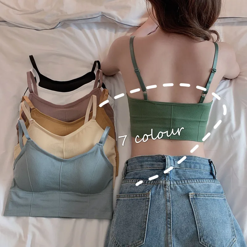 

Pop Wardrobe 2021 Y2k Crop Tops Women Summer Corset Tank Top for Girl Sexy E-girl Spaghetti Strap with Lace Camis Crop