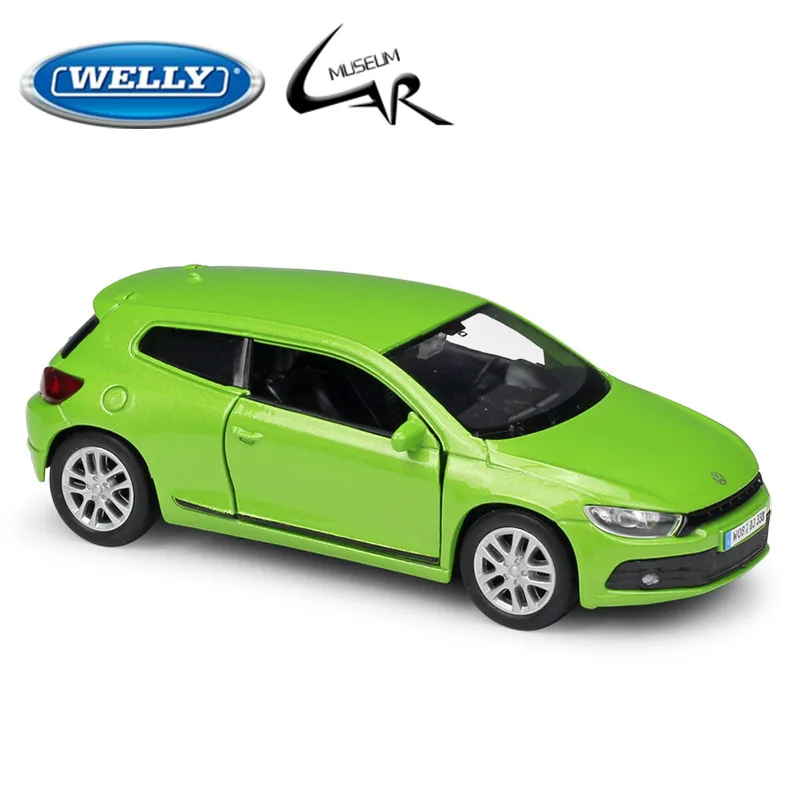 

Welly 1:36 Volkswagen Scirocco зеленый литья под давлением ралли масштабная модель автомобиля Kit Дисплей коллекции игрушка в подарок