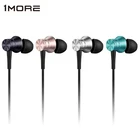 Наушники-вкладыши 1more Stereo, проводная гарнитура, наушники-вкладыши 3,5 мм, сбалансированные наушники с захватывающим басом, микрофоном и проводным управлением, наушники-вкладыши