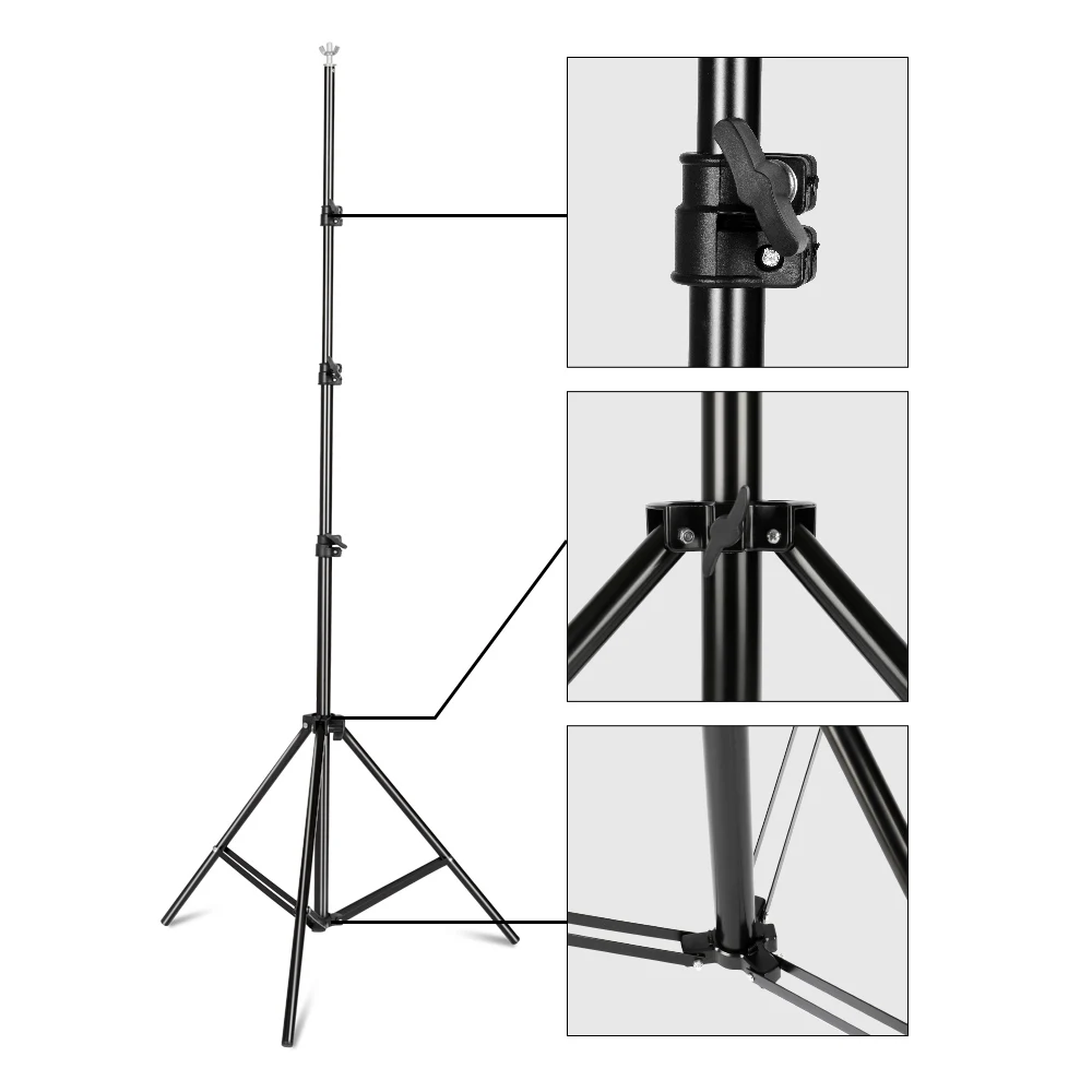 photo backdrop stand adjustable photography muslin background support system stand with sand bag for photo video studio free global shipping