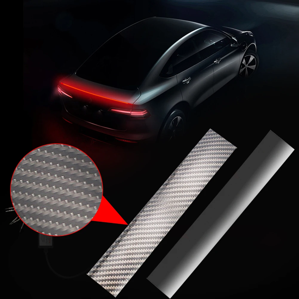 

Flexible LED Light Bar Strip Tail Turn Signal Tail Rear Brake Stop Bulb Lamp Brake Light LED Spoiler Strip Rear Wing LED Lamp