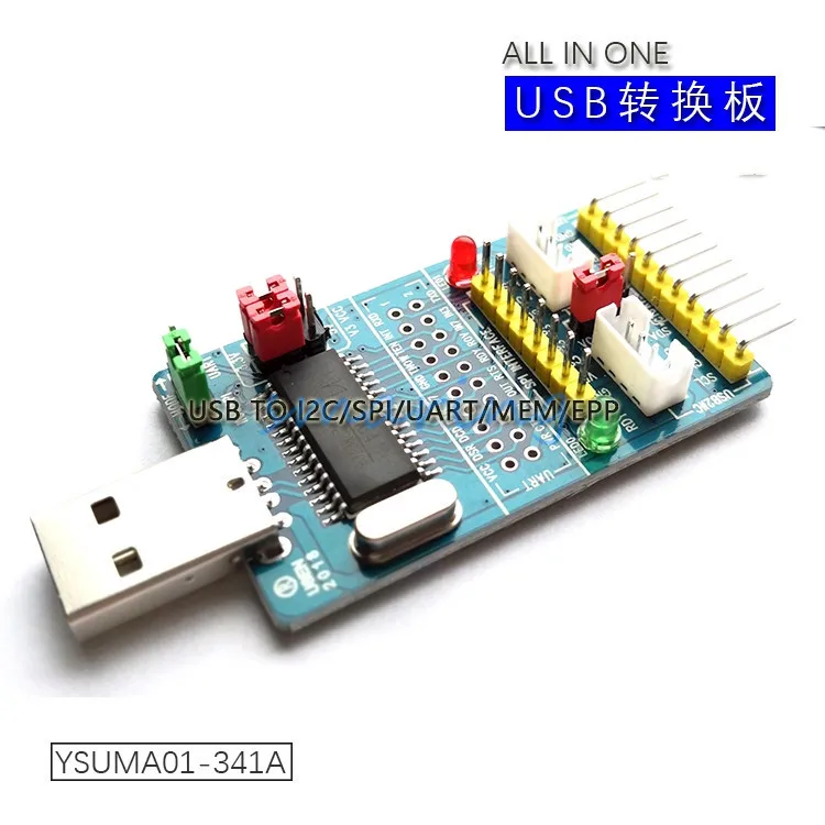 Адаптер-преобразователь GPIO для SPI/I2C/IIC/SPI/UART/TTL/ISP Master HID CH341A электронный игрушечный