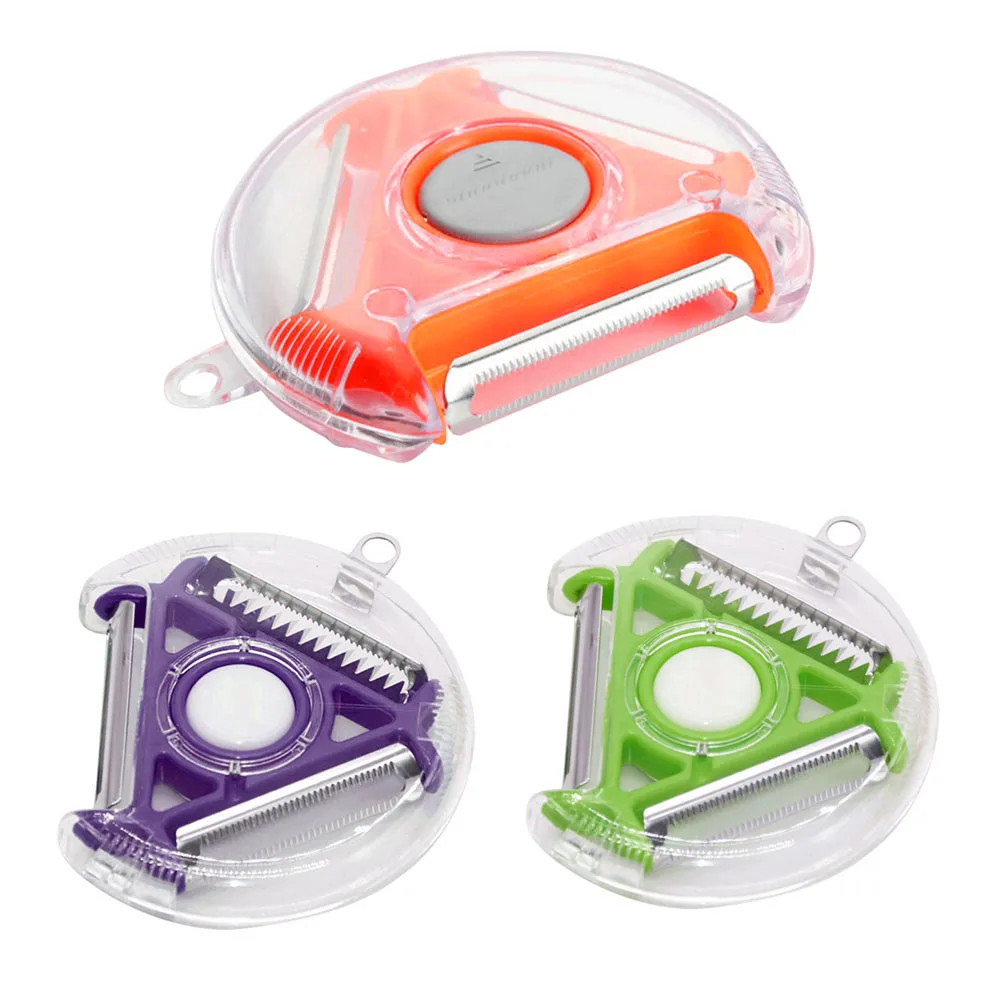 Кухонная Овощечистка 3 в 1 терка из нержавеющей стали для овощей картофеля огурца