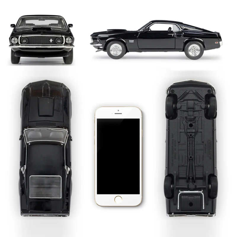 HOMMAT 1:24 Ford Mustang Boss 429 модель автомобиля игрушка из металлического сплава литая