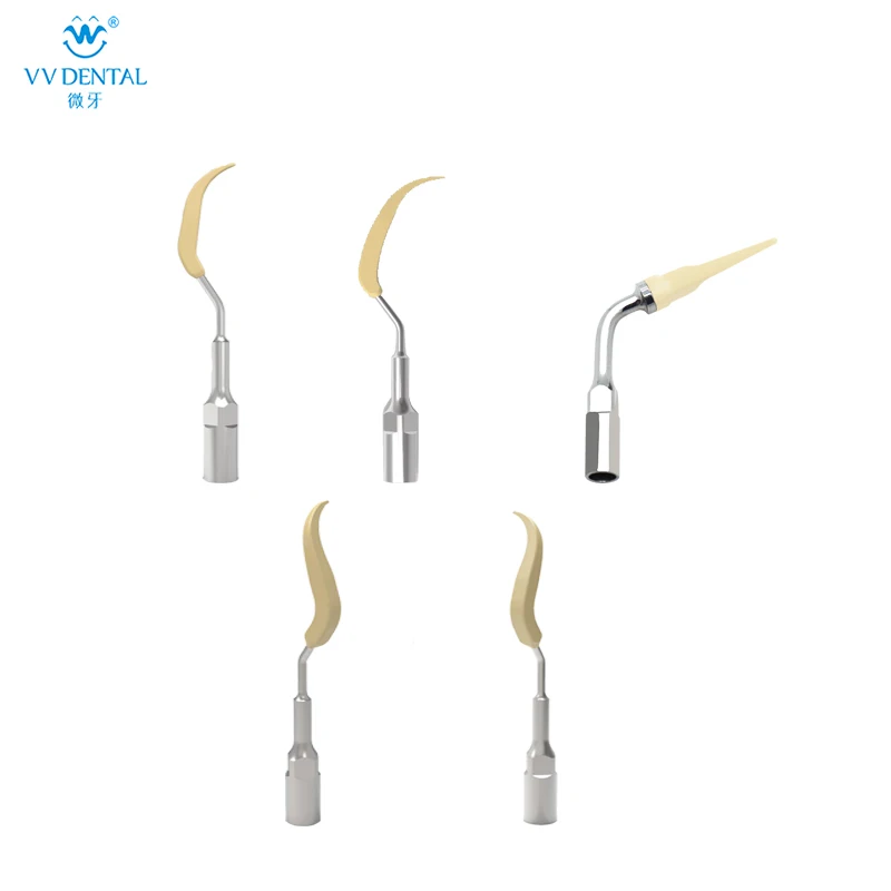 

VV Dental High Polymer Material Ultrasonic Dental Scaler Tip For Cleaning Implant Ceramic Orthodontic Teeth And Dentures Tips