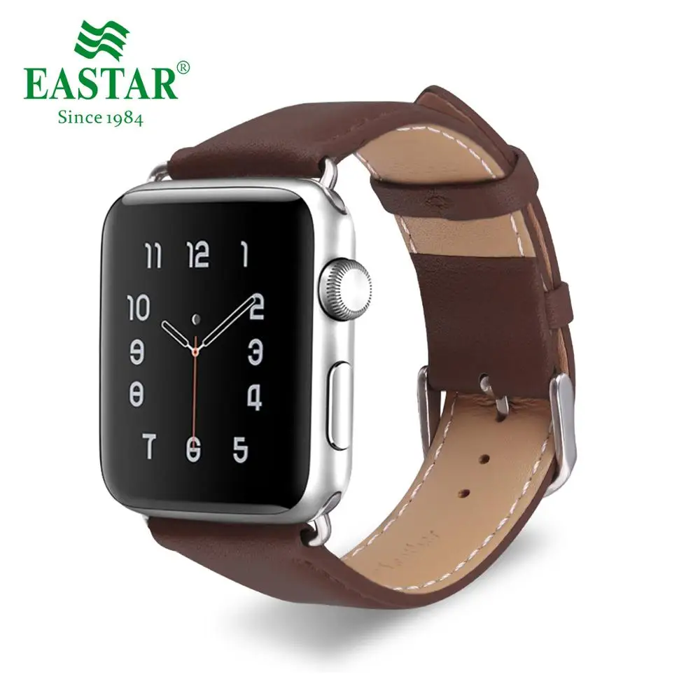 Eastar браслет для iwatch Apple Watch ремешок 42 мм 38 мм спортивный браслет для 40 мм 44 мм серии 1 и 2 и 3 и 4 ремешок для часов - Цвет ремешка: Коричневый
