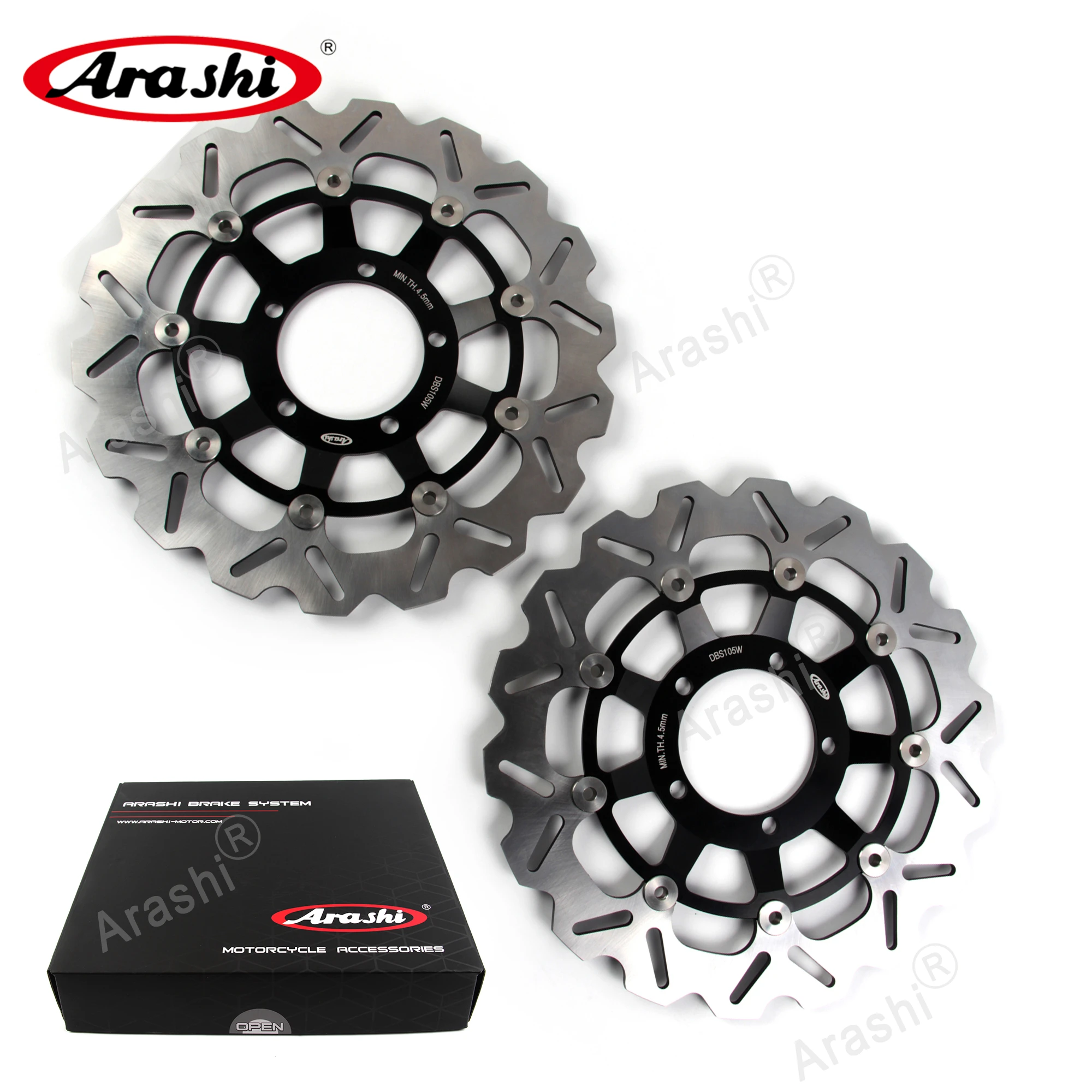 Arashi 1 комплект для TRIUMPH Street Triple 675 2007 2012 CNC Передние Задние тормозные диски роторы
