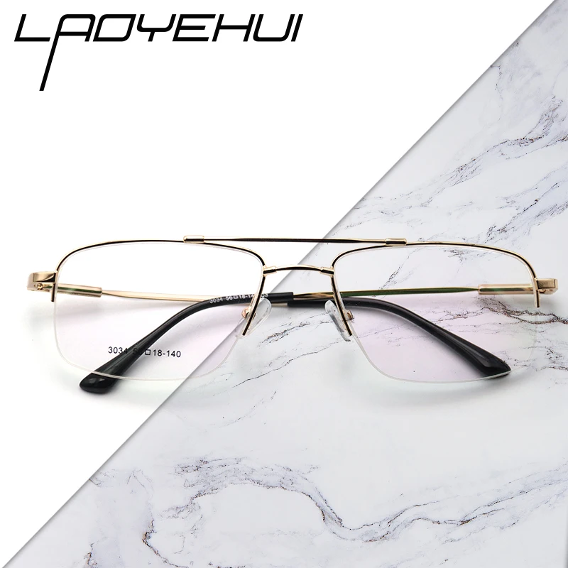 Оправа для очков Мужская прямоугольная из титана и металла 2020|Мужские очки кадры|
