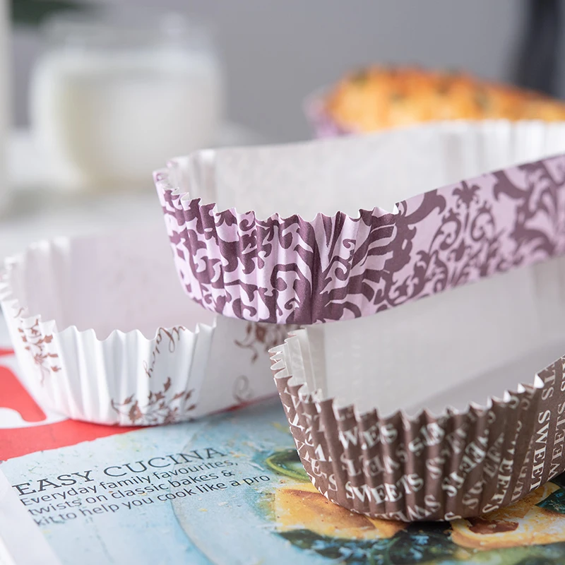 100 шт./лот овальные Формы для кексов обертка хлеба вкладыши выпечки инструменты