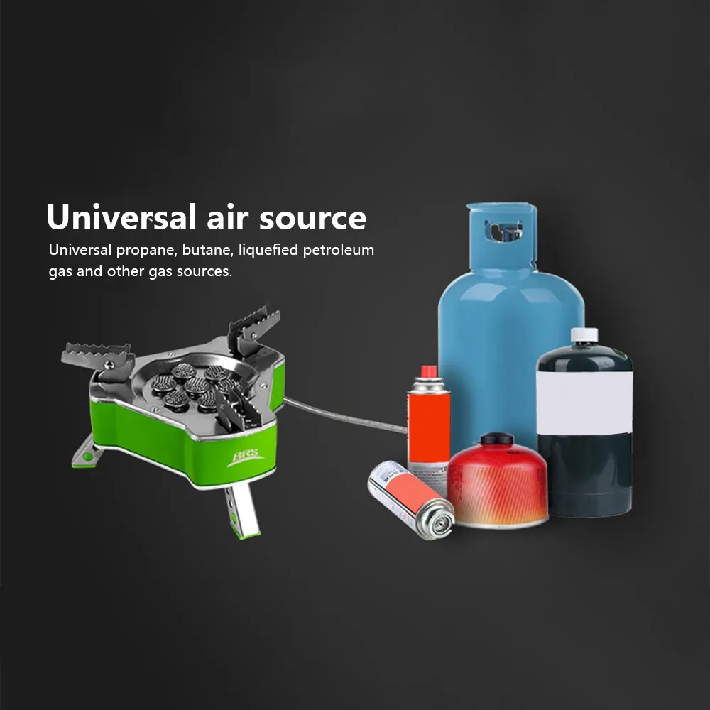 

BRS 9800W Folding Gas Stove Camping Stove Butagas LPG Gas Burner Picnic Travel Hiking Gas Bruciatore for 6-8 Persons BRS-71