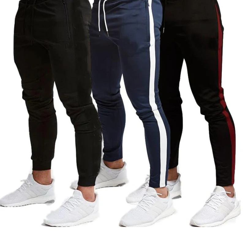 

New 2019 Brand Sweatpants Medal Fitness Casual Elastic Embroidered Pants Stretch Cotton Men's Pants Jogger Bodybuilding