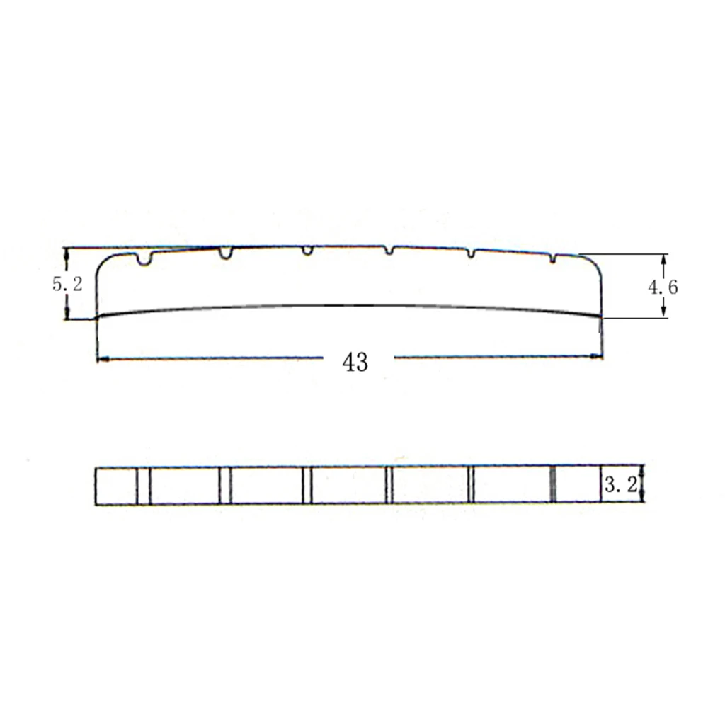 Акустическая гитара шлицевая гайка из латуни для струнных инструментов