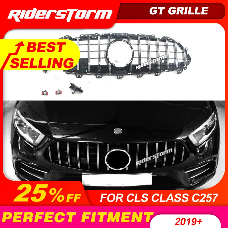GT решетка для нового CLS C257 Mercedes benz Facelift Авто Передняя CLS300 CLS350 CLS450 CLS500 CLS53