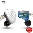 KZ AS16 гарнитура 16BA сбалансированные арматурные HIFI басовые наушники-вкладыши наушники для телефона монитор наушники с шумоподавлением S2