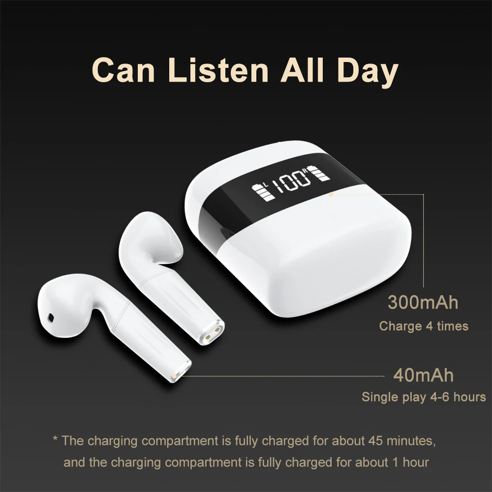 

P23 Wireless Headphone Bluetooth Earphones Waterproof Earpieces Sport Earbuds For Huawei Iphone OPPO Xiaomi TWS Music Headset
