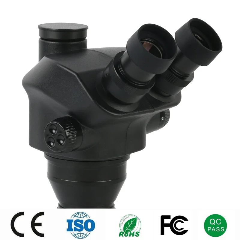 3.5X 7X 45X 90X Simul-Focal Trinocular Stereo Microscope Head Continuous Zoom 0.5X 0.7X 2X Auxiliary Barlow Lens Microscopio