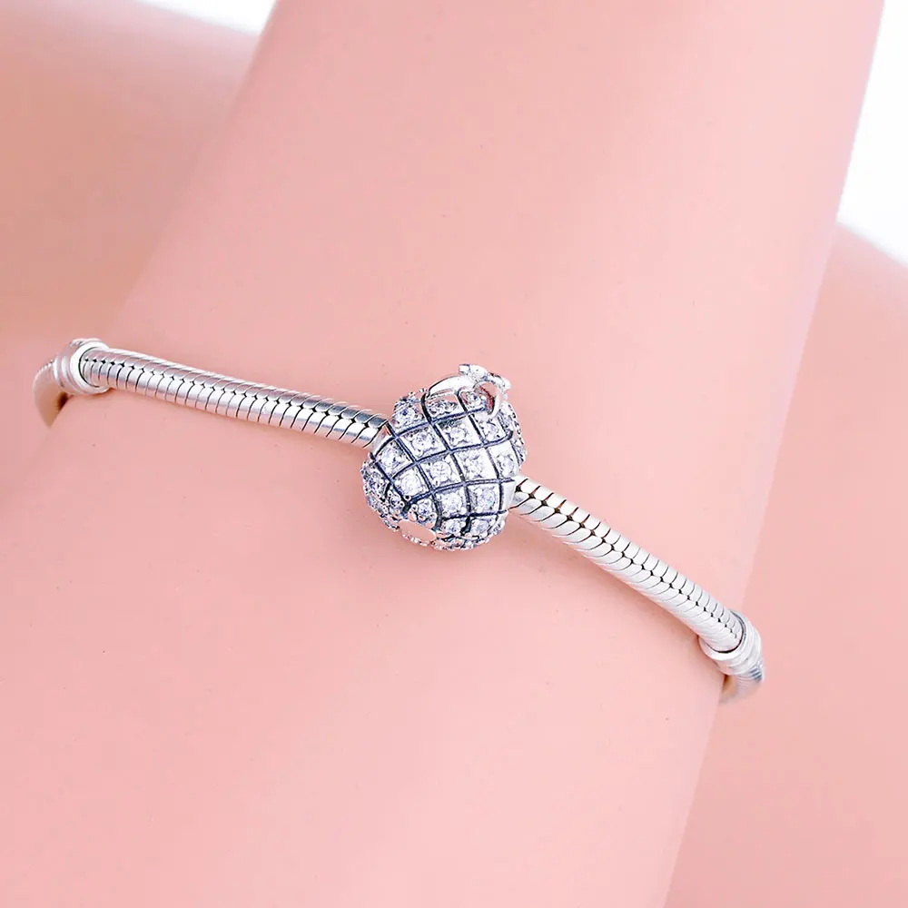 Оптовая цена хорошее качество реальное серебро 925 пробы фотобусины подходят для