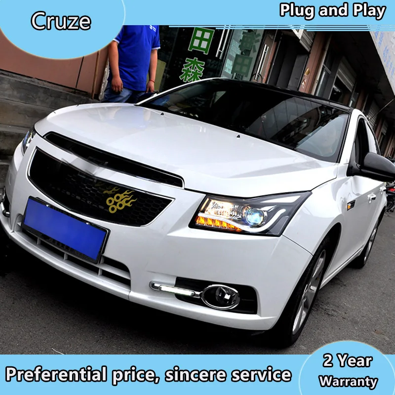 

Car Styling Head Lamp for Chevrolet Cruze Headlights 2009-2015 LED Headlight DRL Q5 Bi Xenon Lens High Low Beam Parking