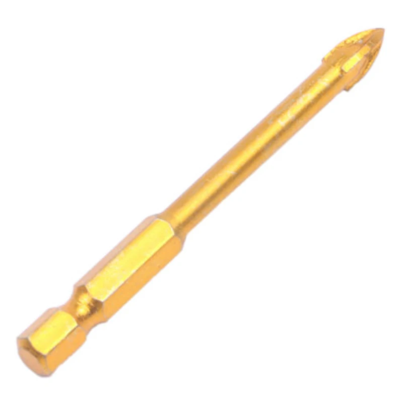 

10Pcs Cross Hex Tile Drill Bit Set Tungsten Steel Marble Glass Brick Concrete Twist Drill Bit Wood Metal Plastic Hole Opener 6mm