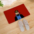 коврик входной двери ковер в гостинную Мультяшный Тинтин Приключения автомобиль лошадь Ностальгический домашний Придверный коврик коридор кухня ковер для помещений улицы Добро пожаловать нескользящий напольный коврик